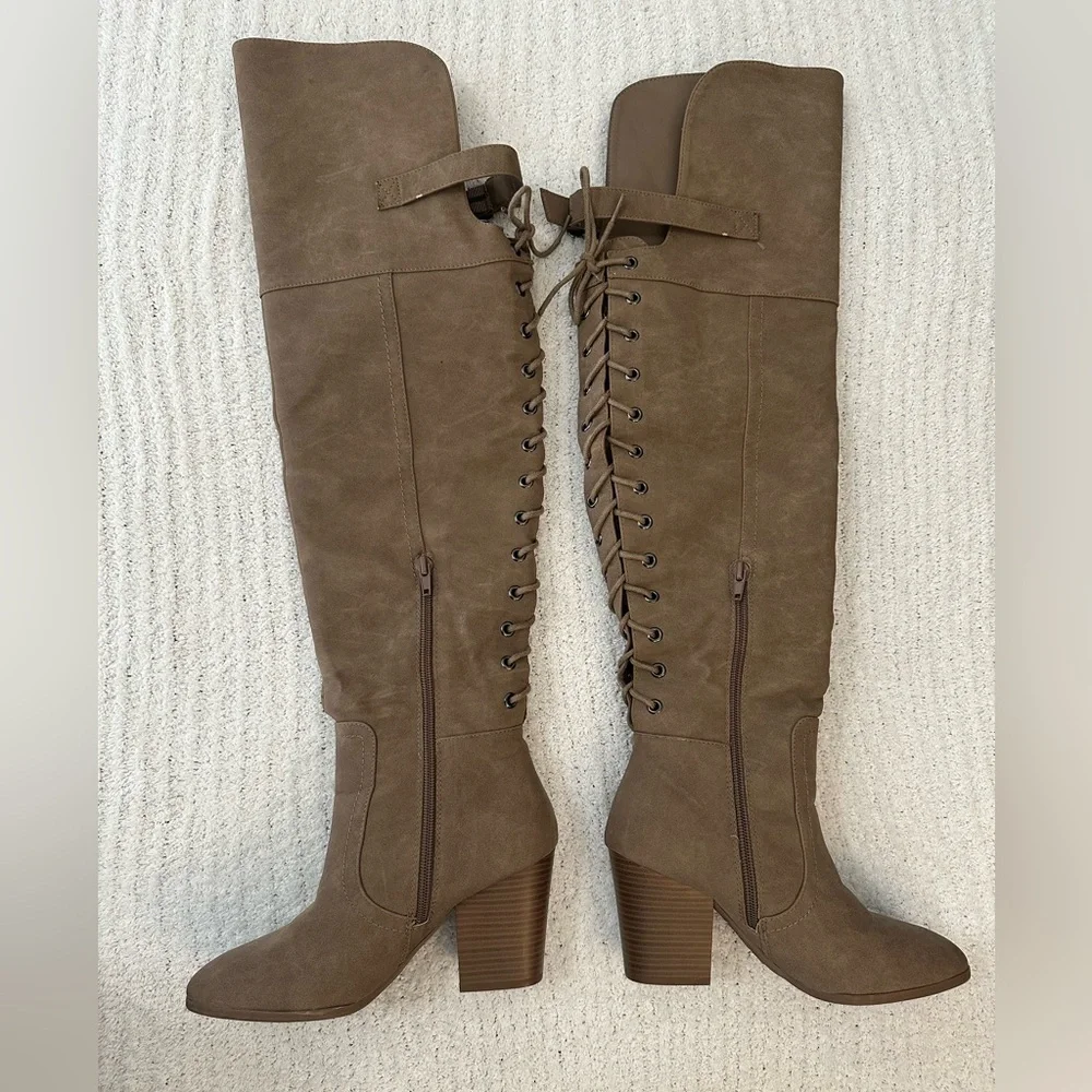 Jasmine Brown Over-the-Knee Boots